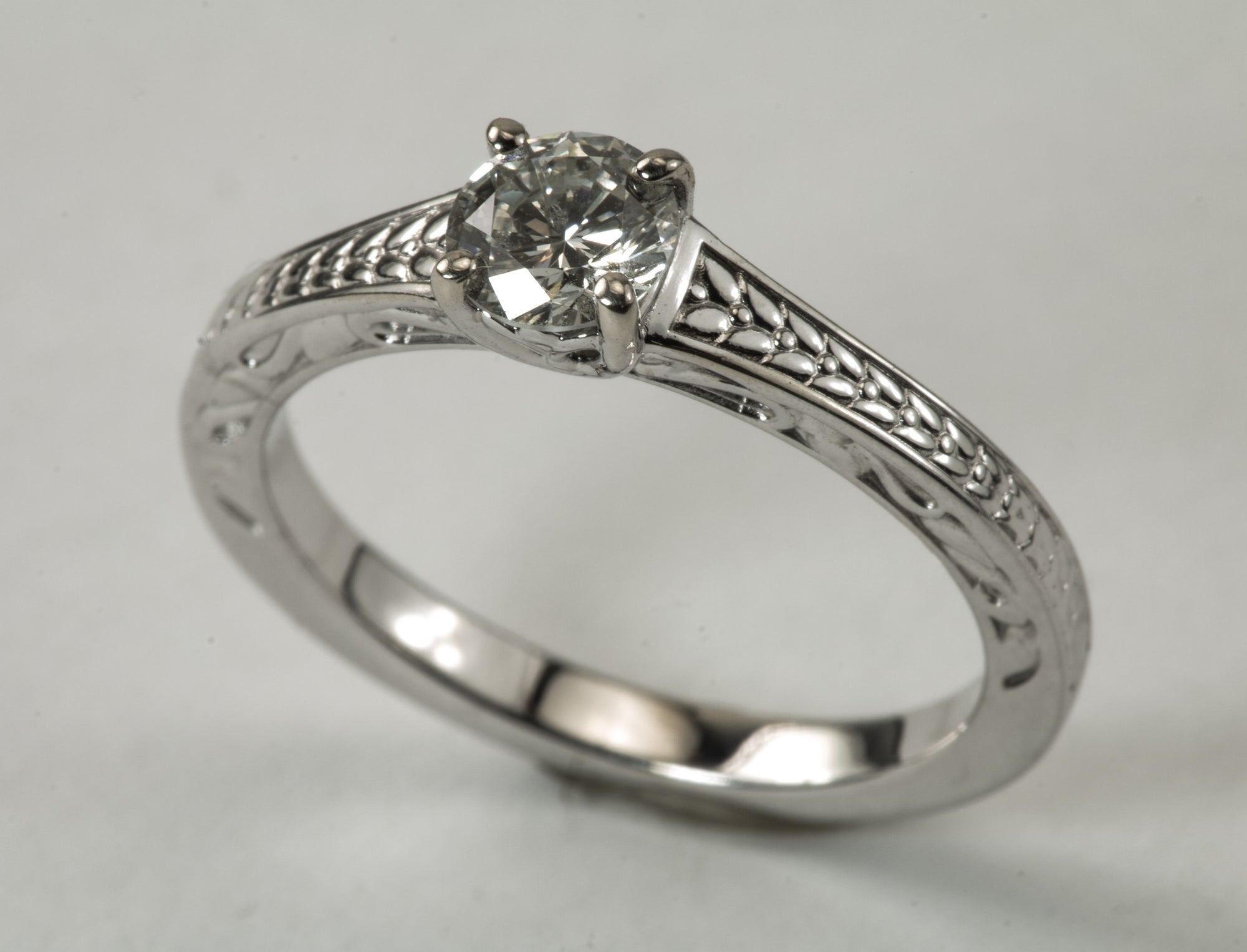 .55 Carat 14kt White Gold Solitaire