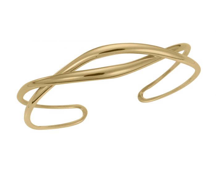 Ed Levin 14kt Gold Tendril Cuff Bracelet