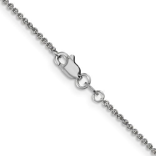 Leslies 14kt White Gold 1.6 Mm Round Cable Chain