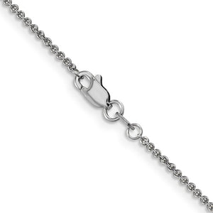 Leslies 14kt White Gold 1.6 Mm Round Cable Chain