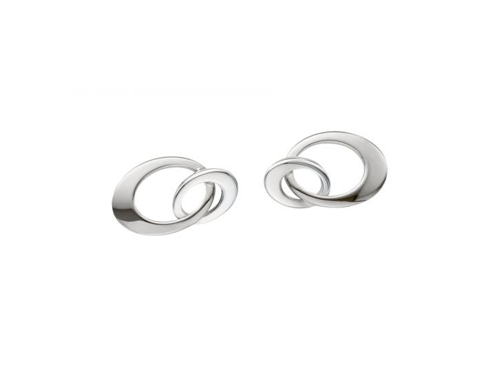 Silver Entwined Mini Earrings