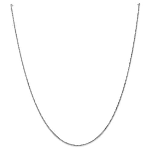 Leslies 14kt White Gold 1.2mm Wheat Chain