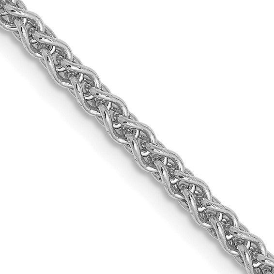 Leslies 14kt White Gold 2.1mm Wheat Chain