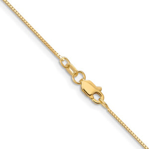 Leslie's 10K .7mm Box Chain with Lobster Clasp Chain