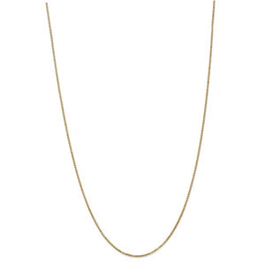 Leslies 14kt Yellow Gold 1.3mm Box Chain