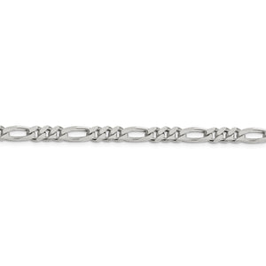 5.25mm Sterling Silver Figaro Bracelet