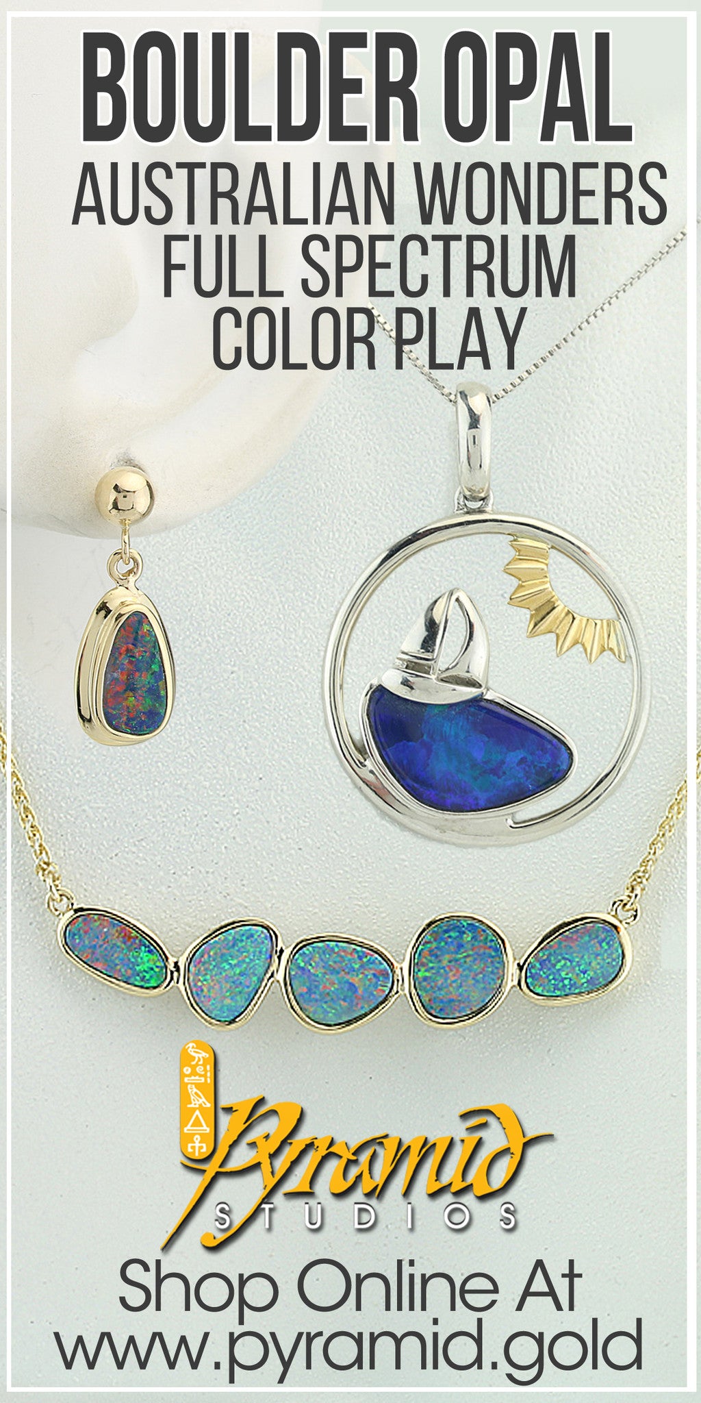 Boulder Opal // Pyramid Studios Jewelry