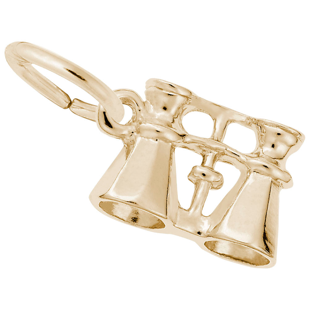 10kt Yellow Gold Binoculars Charm #0461