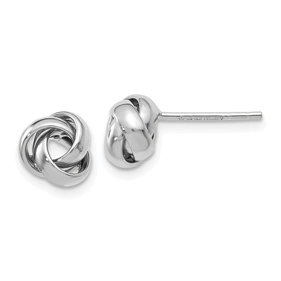 Leslie's 10K White Gold Polished Post Earrings