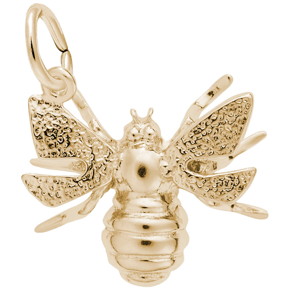 10kt Yellow Gold Bumble Bee Charm #1499