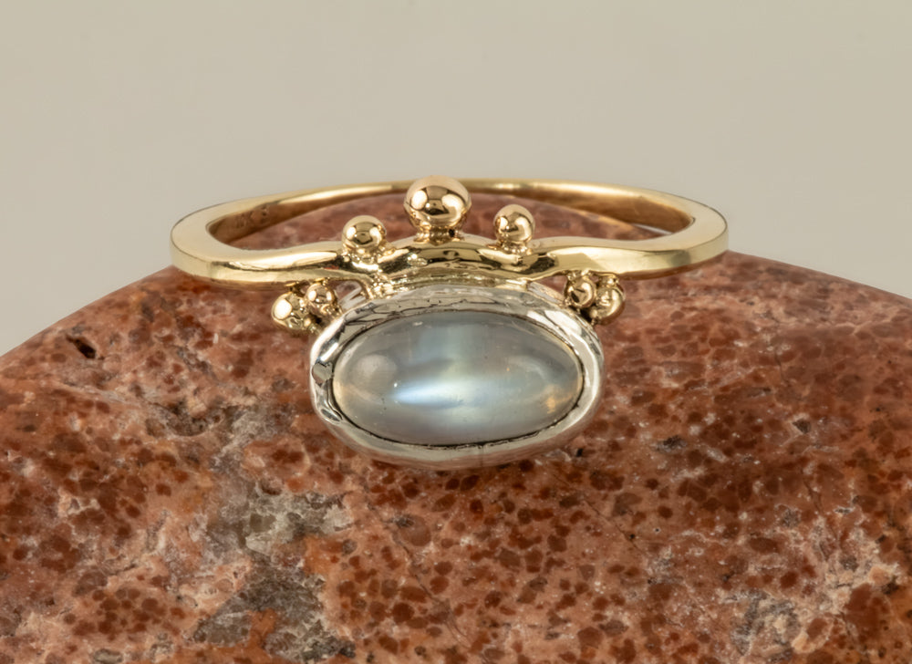 A Blue Moonstone Ring