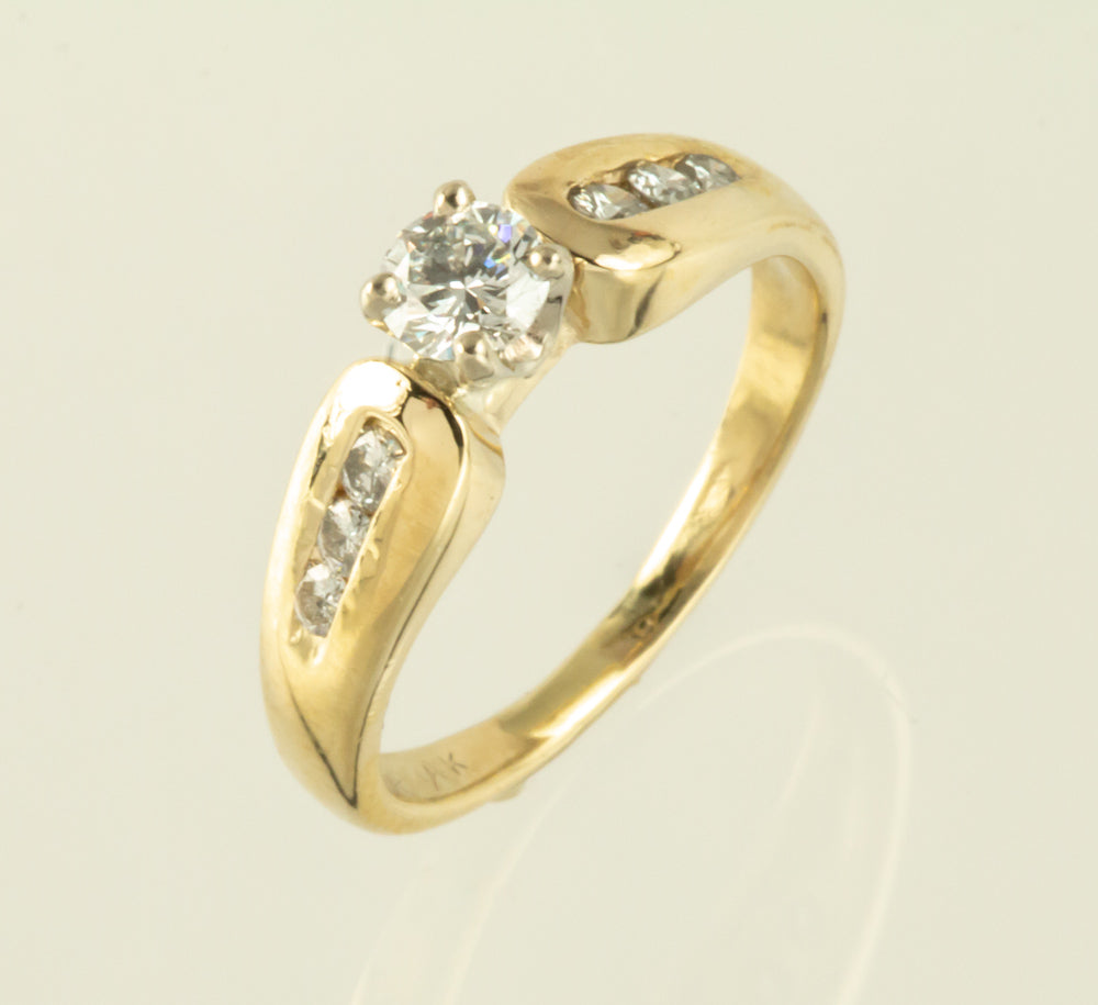 Lab Diamond 14kt Ring
