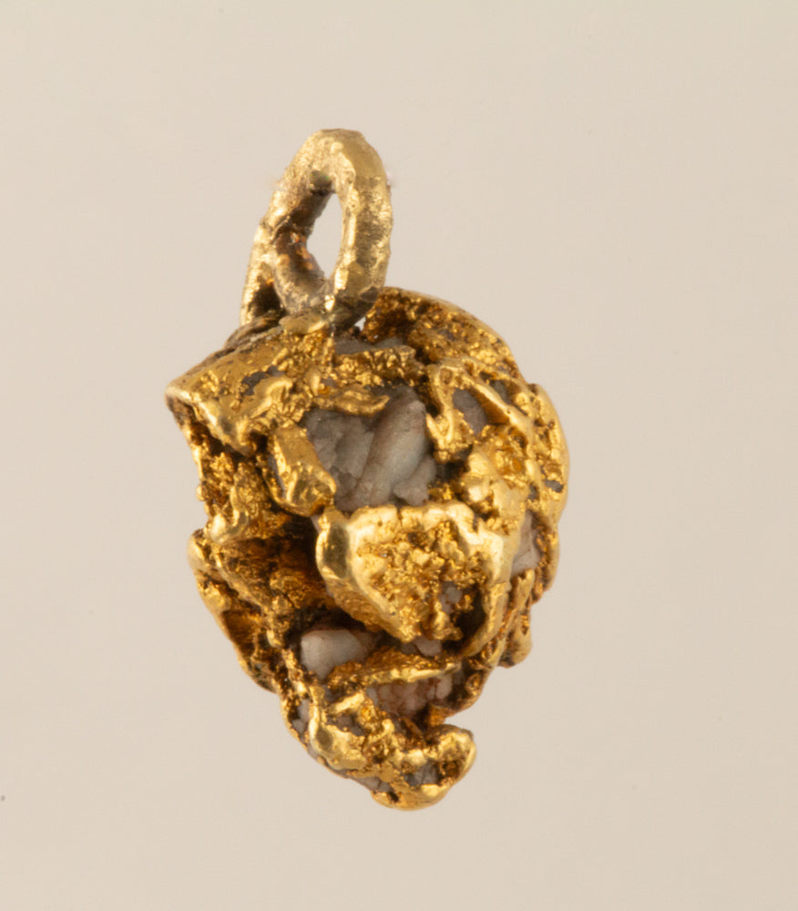 Natural Gold On Quartz