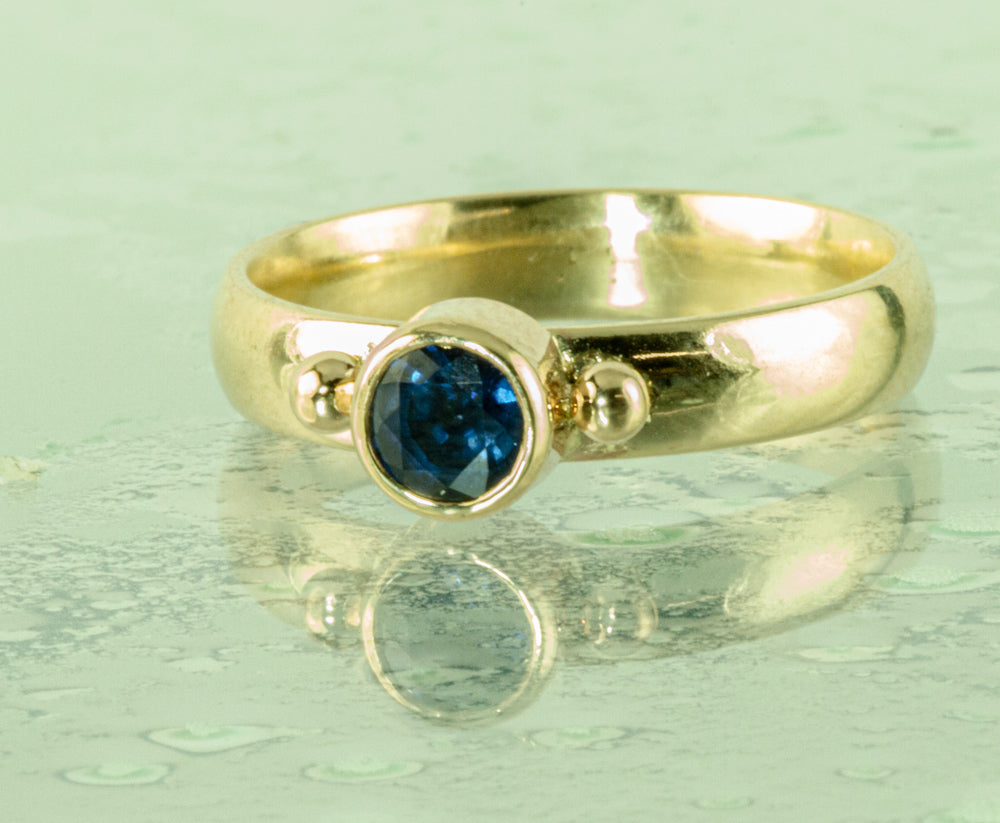 Gem Sapphire Gold Ring
