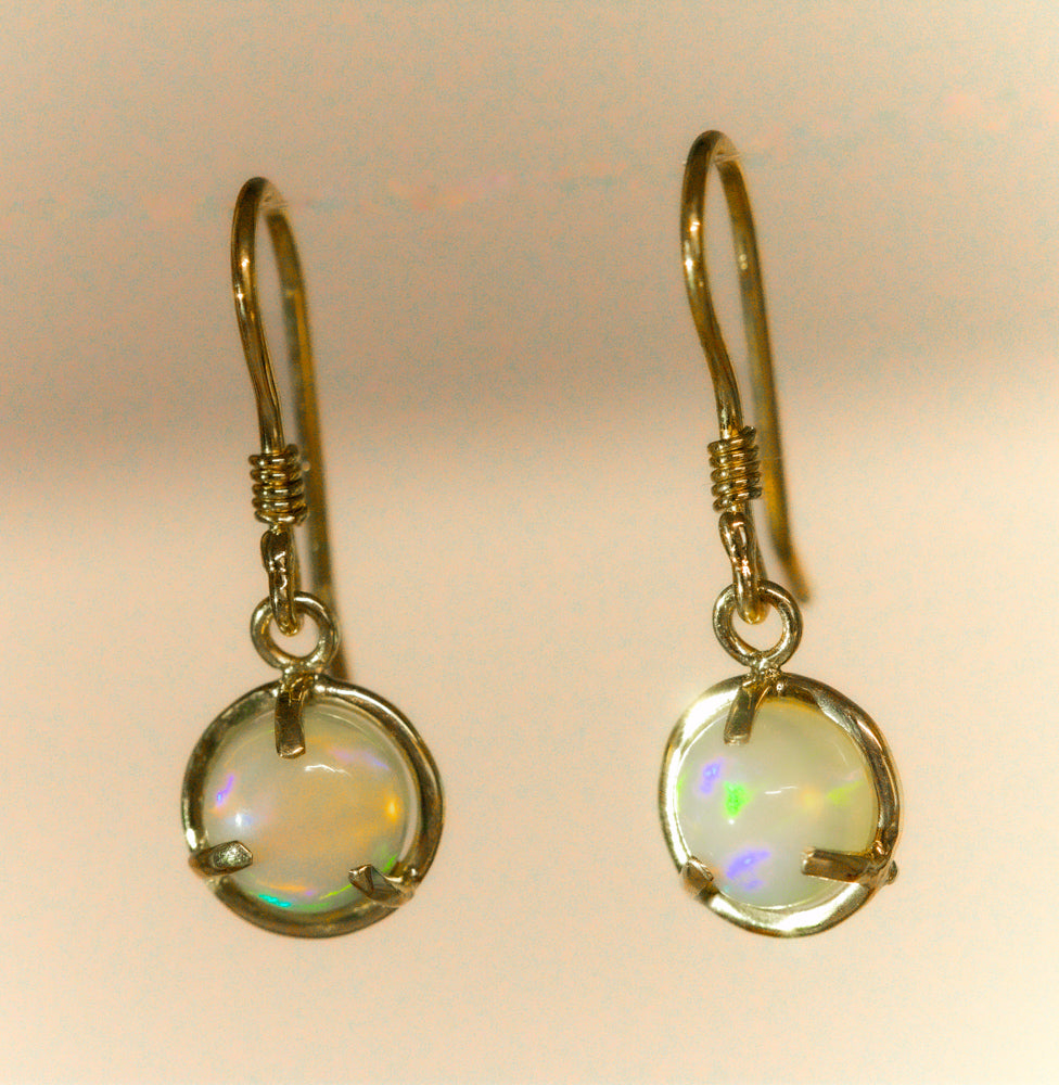 Ethiopian Opal 14kt Earrings