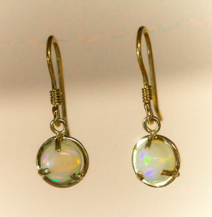 Ethiopian Opal 14kt Earrings