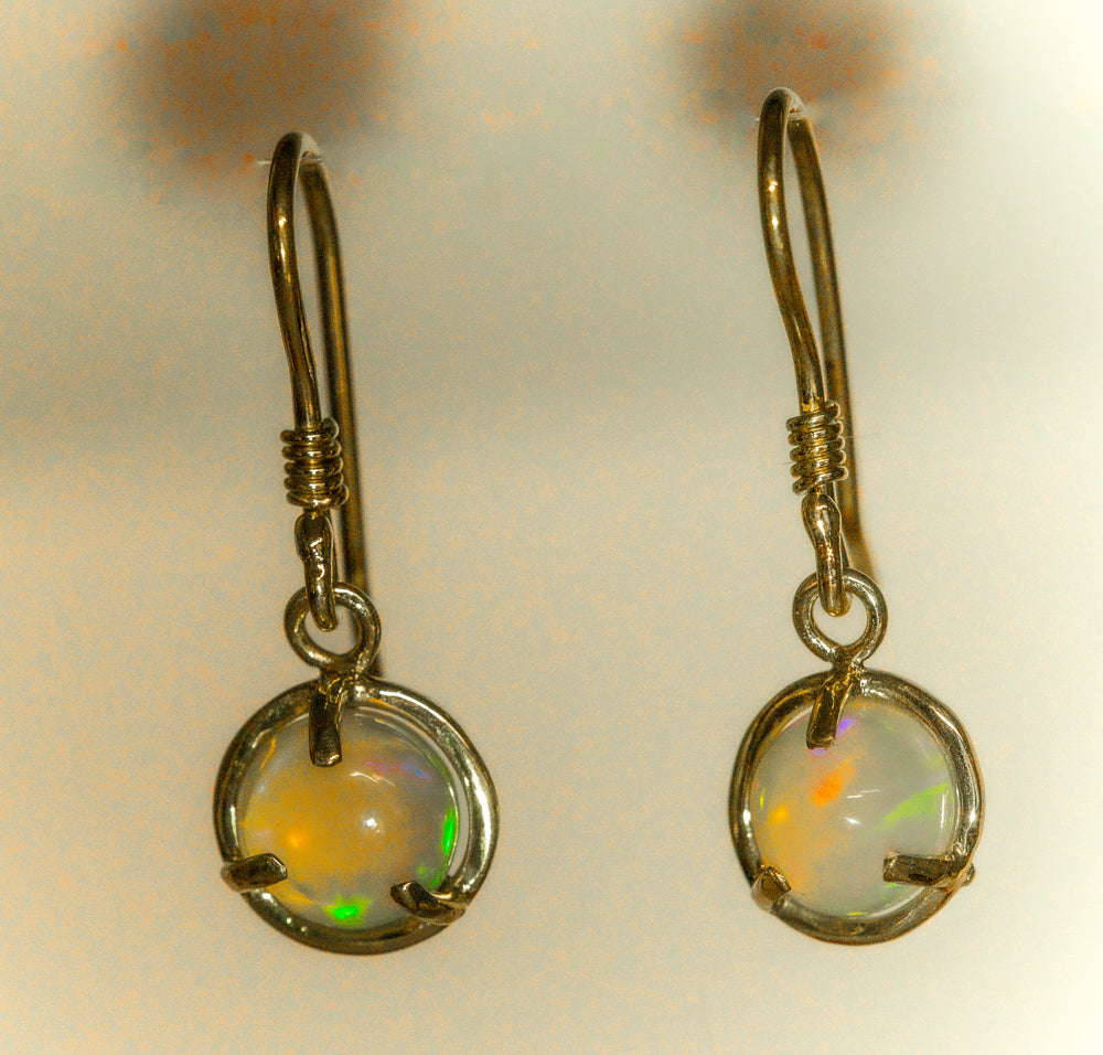 Ethiopian Opal 14kt Earrings