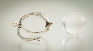 Quartz Crystal Ball Sterling Pendant