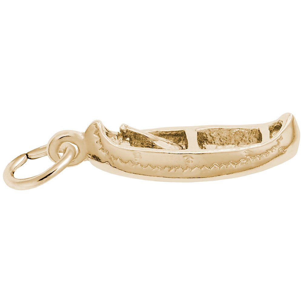 10kt Yellow Gold Canoe Charm #3058