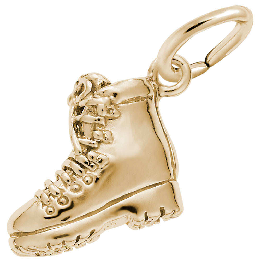 10kt Yellow Gold Hiking Boot Charm #3462