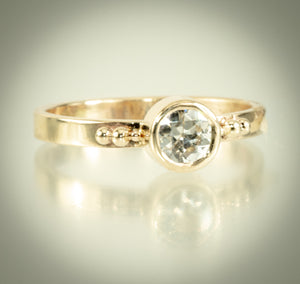 67CT European Cut Diamond Ring