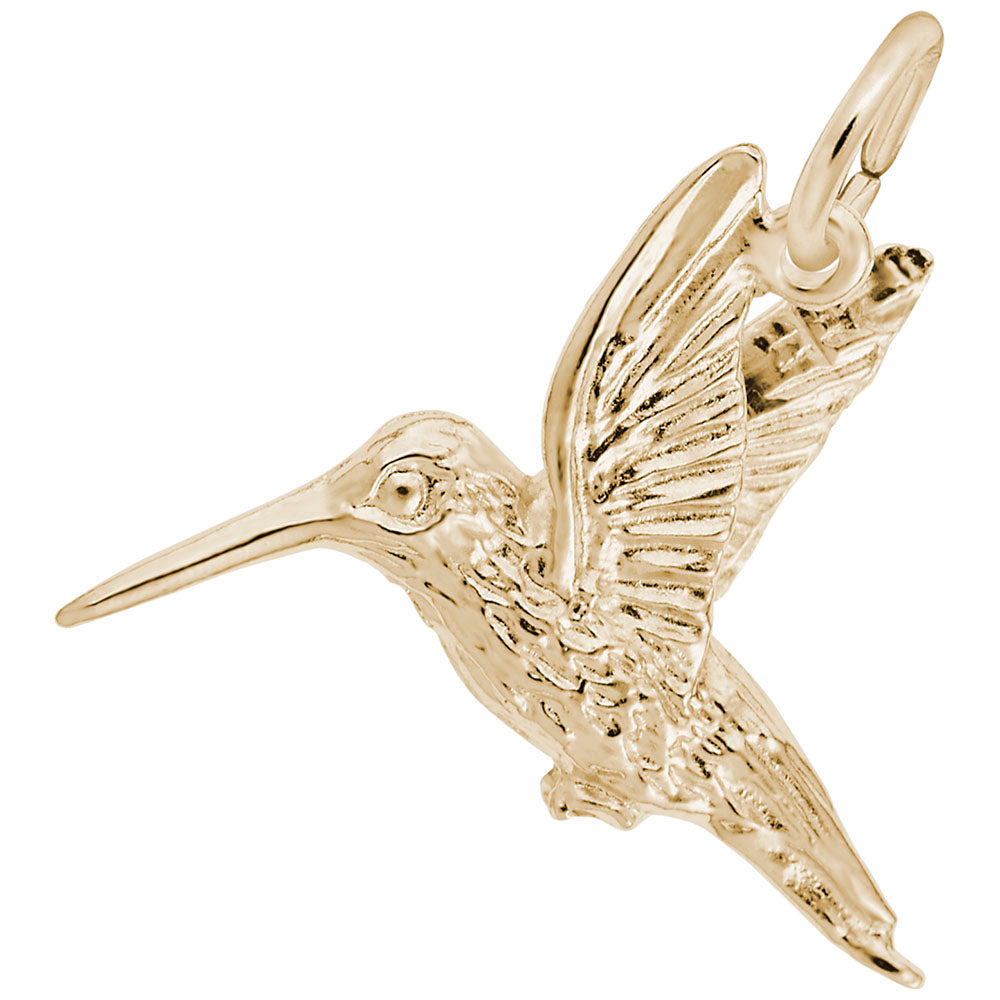 10kt Yellow Gold Hummingbird Charm #7900