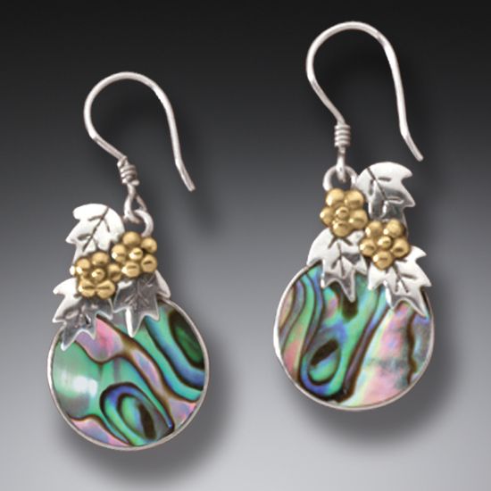 Paua Shell Sterling Earrings