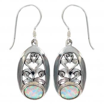 Opal Sterling Silver Earring