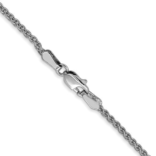Leslies 14kt White Gold 1.65mm Wheat Chain