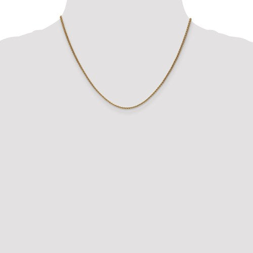 Leslies 14kt Yellow Gold 1.65mm Wheat Chain