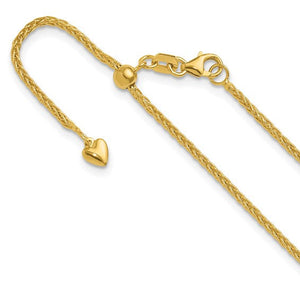 Leslie's 14kt Gold Adjustable Wheat Chains - Various Widths / Up to 30" Long