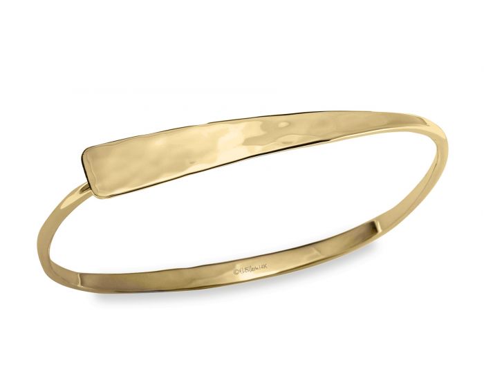 Ed Levin 14kt Gold Squircle Flip Bracelet