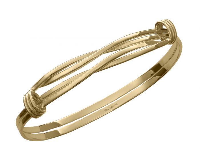 Ed Levin 14kt Gold Signature Twist Bracelet