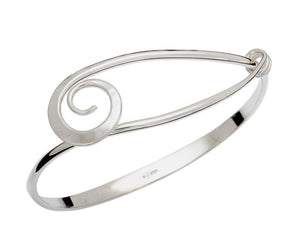 Ed Levin Sterling Silver Swirl Bracelet