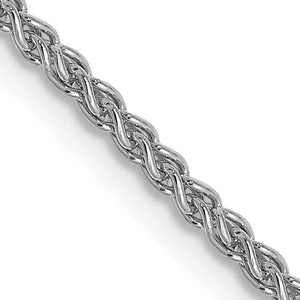 Leslies 14kt White Gold 1.5mm Wheat Chain