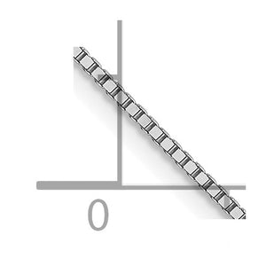 Leslie's 14kt White Gold .8mm Box with Lobster Clasp Chain with Lobster Clasp