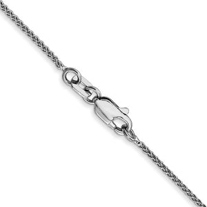 Leslies 14kt White Gold 1mm Wheat Chain