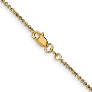 Leslies 14kt Yellow Gold 1.6 mm Round Cable Chain