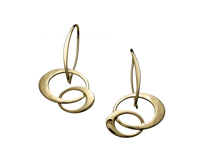 Gold Petite Entwined Elegance Earrings
