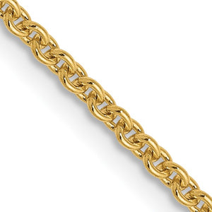 Leslies 14kt Yellow Gold 1.6 mm Round Cable Chain