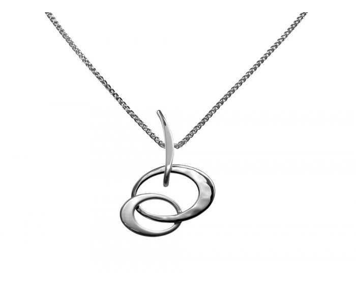 Ed Levin Sterling Silver Petite Entwined Elegance Pendant