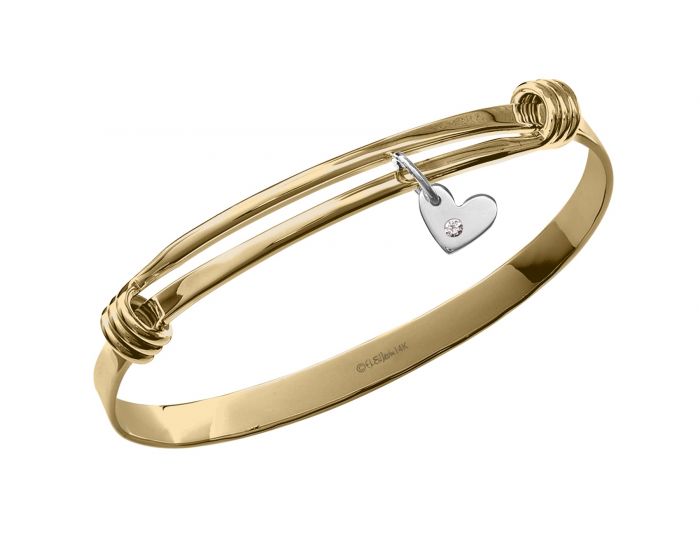 Ed Levin 14kt Gold Charming Signature Bracelet
