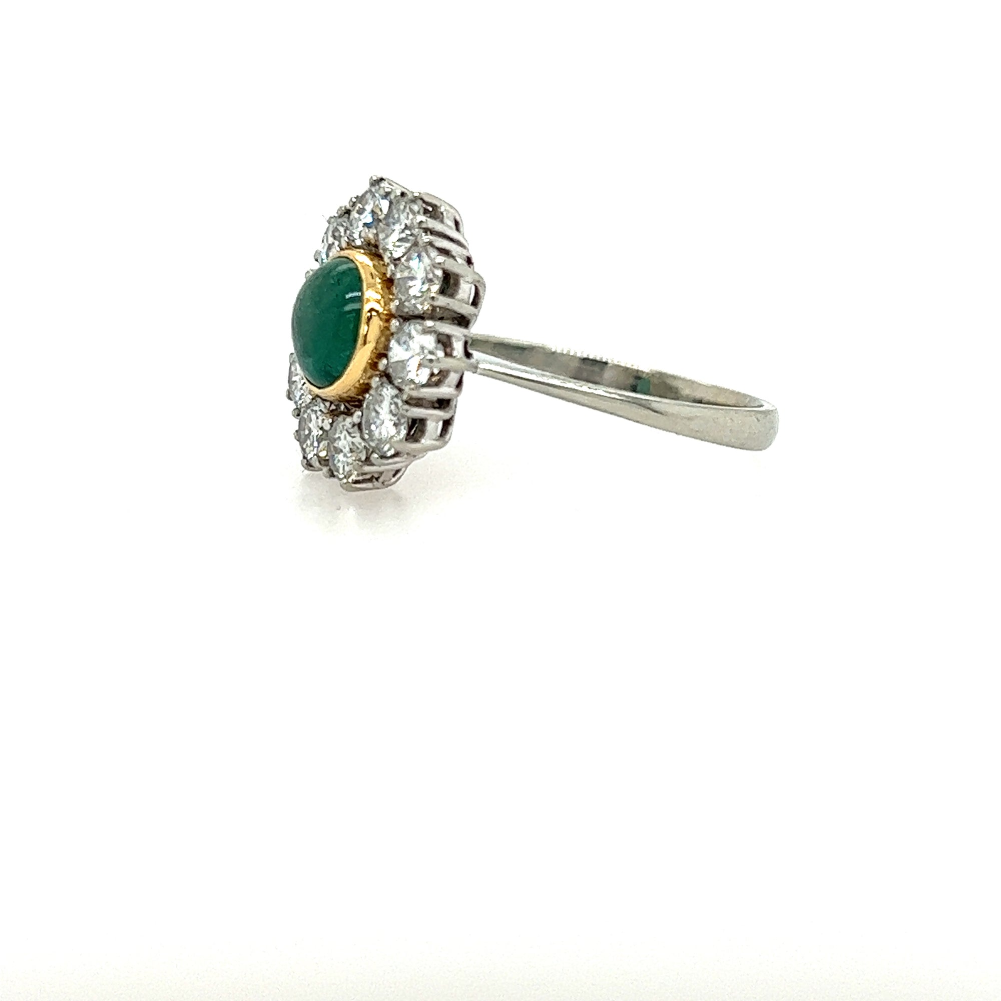 Emerald & Diamond 18kt Ring