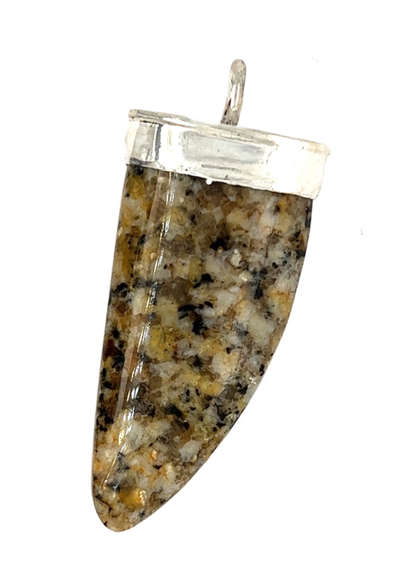 Sterling Silver Maine Granite Pendant