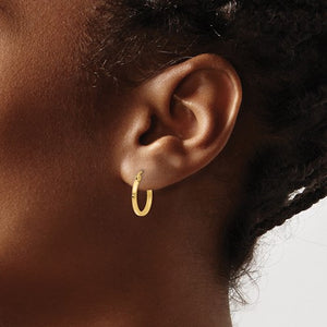 Leslie's 14K Polished Hoop Earrings - 1.5mm
