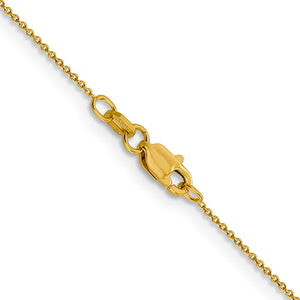 Leslies 14kt Yellow Gold .8mm Round Cable Chain