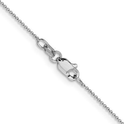 Leslies 14kt White Gold .8 Mm Round Cable Chain