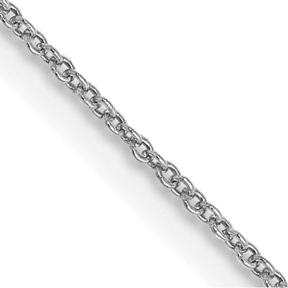 Leslies 14kt White Gold .8 Mm Round Cable Chain