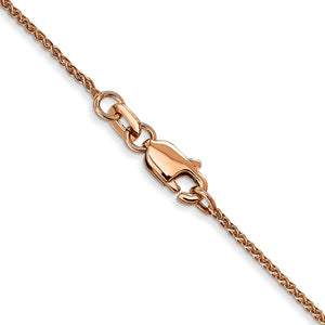 Leslies 14kt Rose Gold 1mm Wheat Chain
