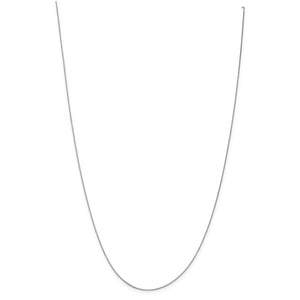 Leslies 14kt White Gold .50mm Baby Box Chain